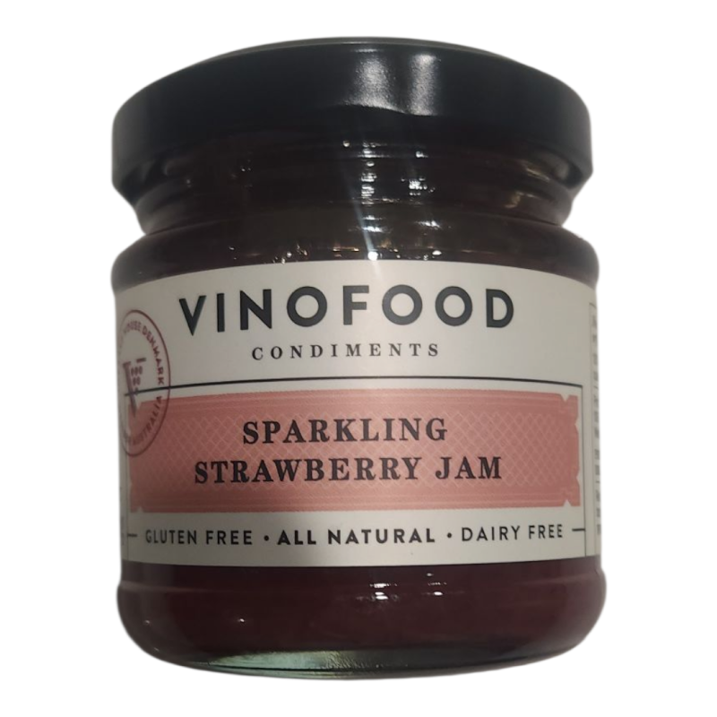 VINO FOODS Sparkling Strawberry Jam - 120g