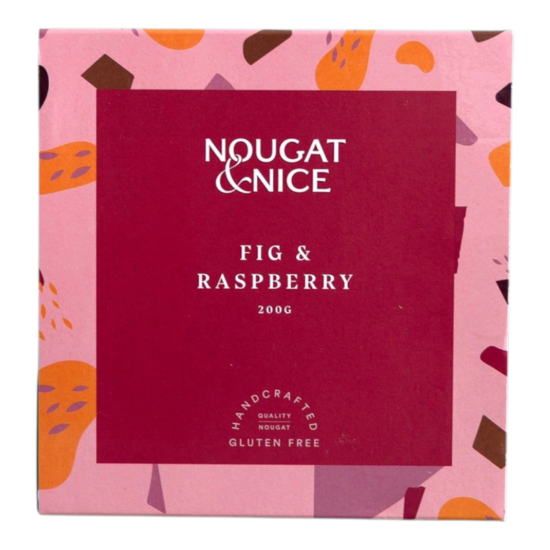 NOUGAT & NICE Fig & Raspberry Gift Box – 200g