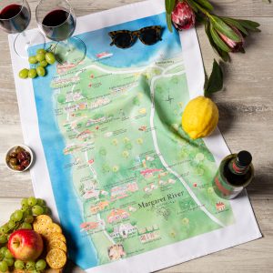 Margaret River Wine Region tea towel - Boxed Indulgence