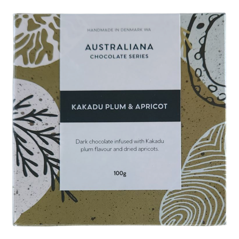 PAWPRINT Chocolate Block Australiana - Kakadu Plum & Apricot - 100g