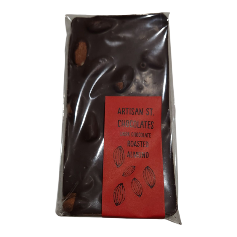 ARTISAN ST Chocolate - Dark Choc Roasted Almond - 80g