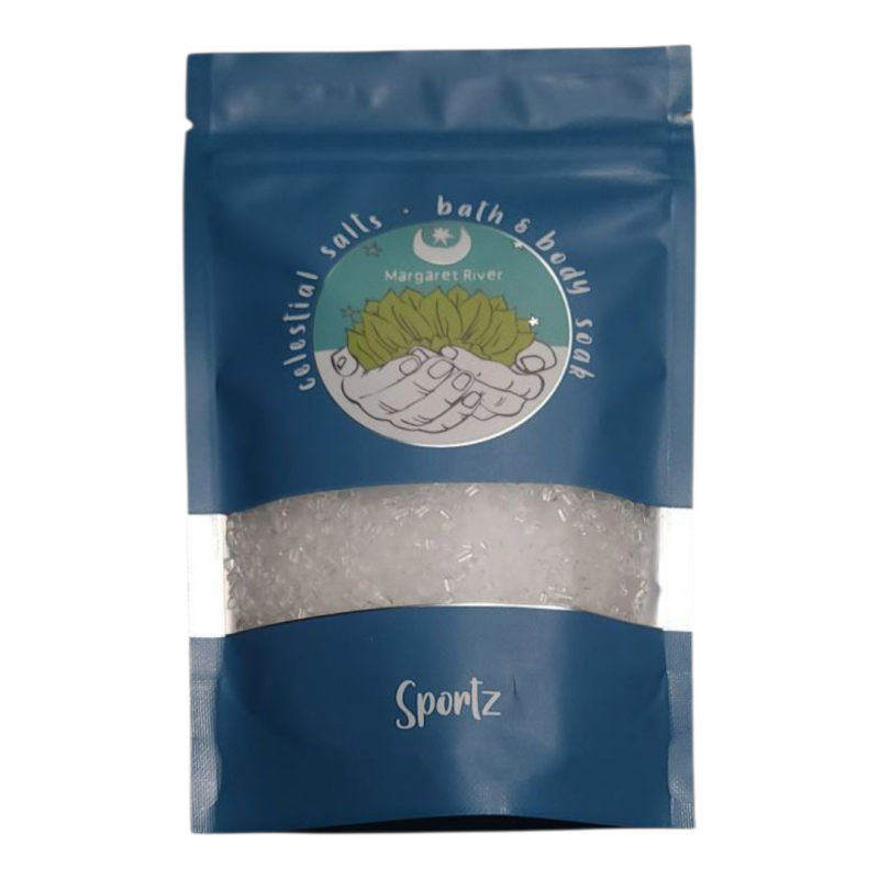 CELESTIAL SALTS – Sportz Body Soak – 135g