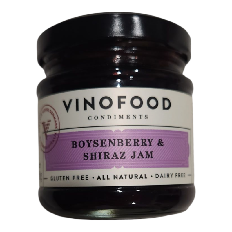 VINO FOODS Boysenberry & Shiraz Jam - 120g