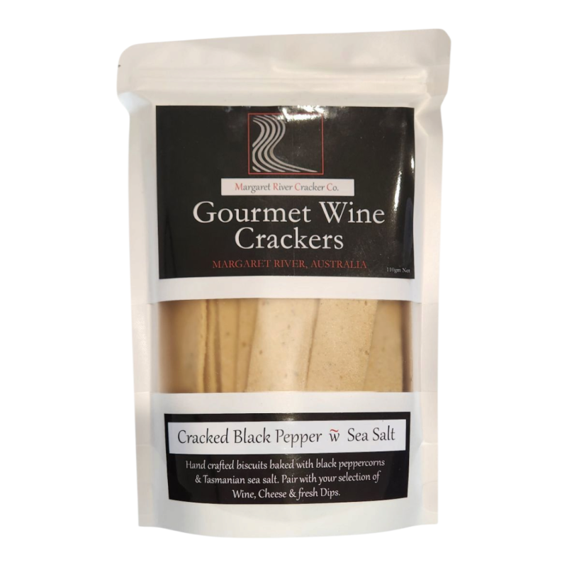 MARGARET RIVER CRACKER CO. - Cracked Black Pepper w Sea Salt - 100g