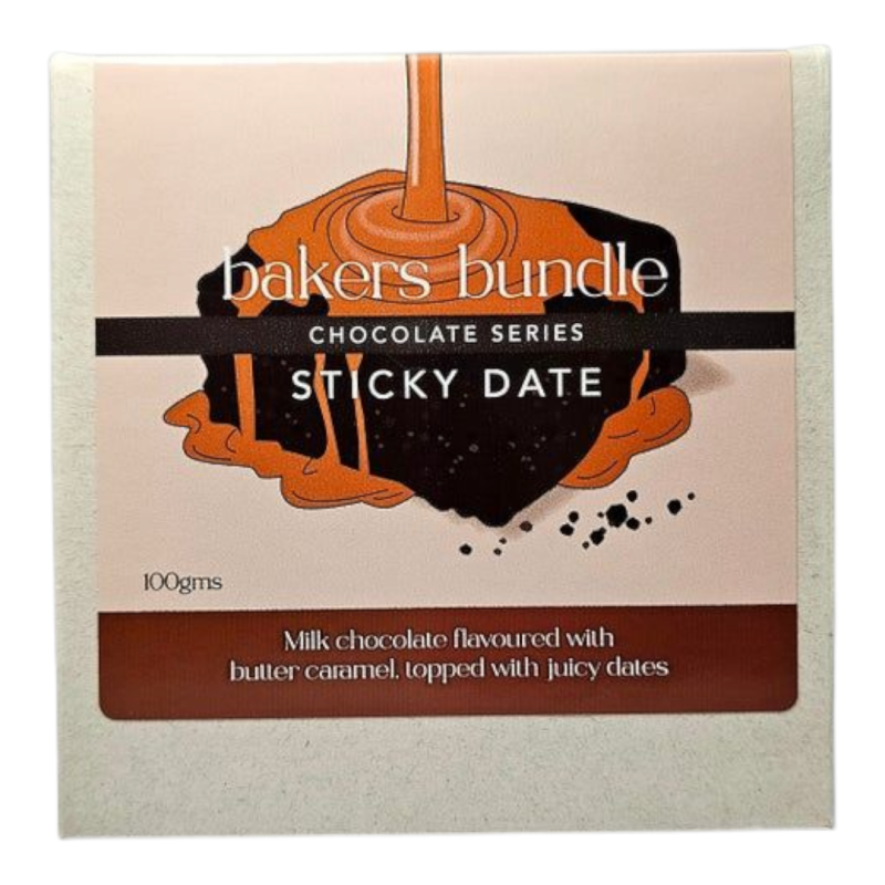 PAWPRINT Chocolate Block Bakers Bundle - Sticky Date - 100g
