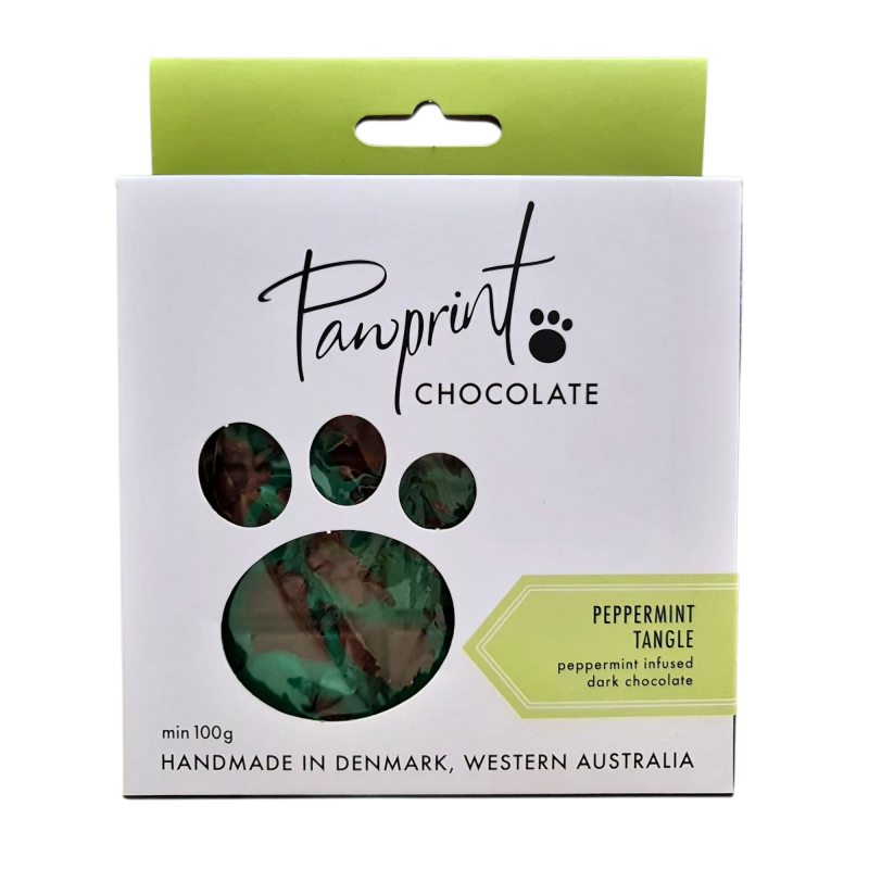 PAWPRINT Chocolate Block - Peppermint Tangle -100g