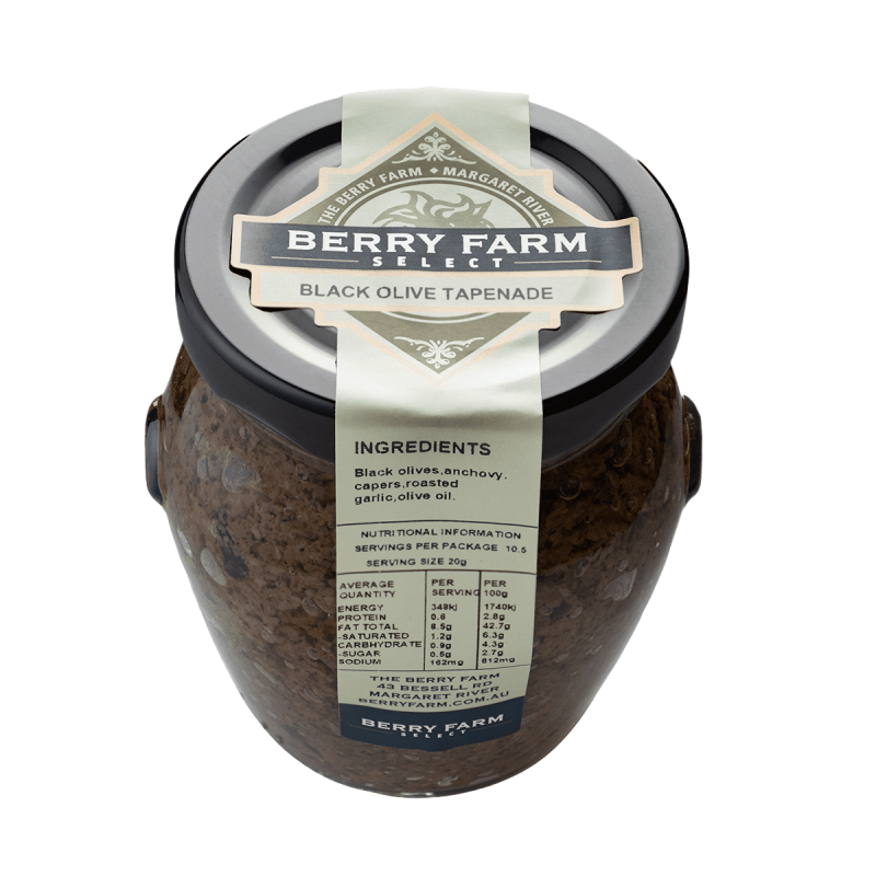 THE BERRY FARM - Black Olive Tapenade - 250g